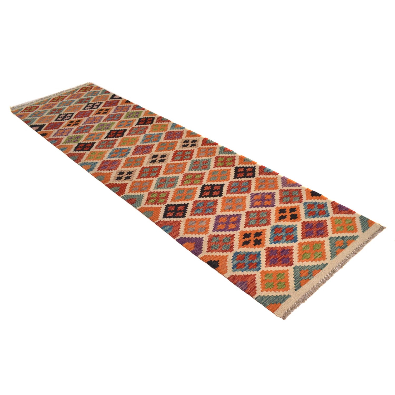 Vegetable Kelim Runner 2' 7" x 9' 9" (ft) - No. P34295