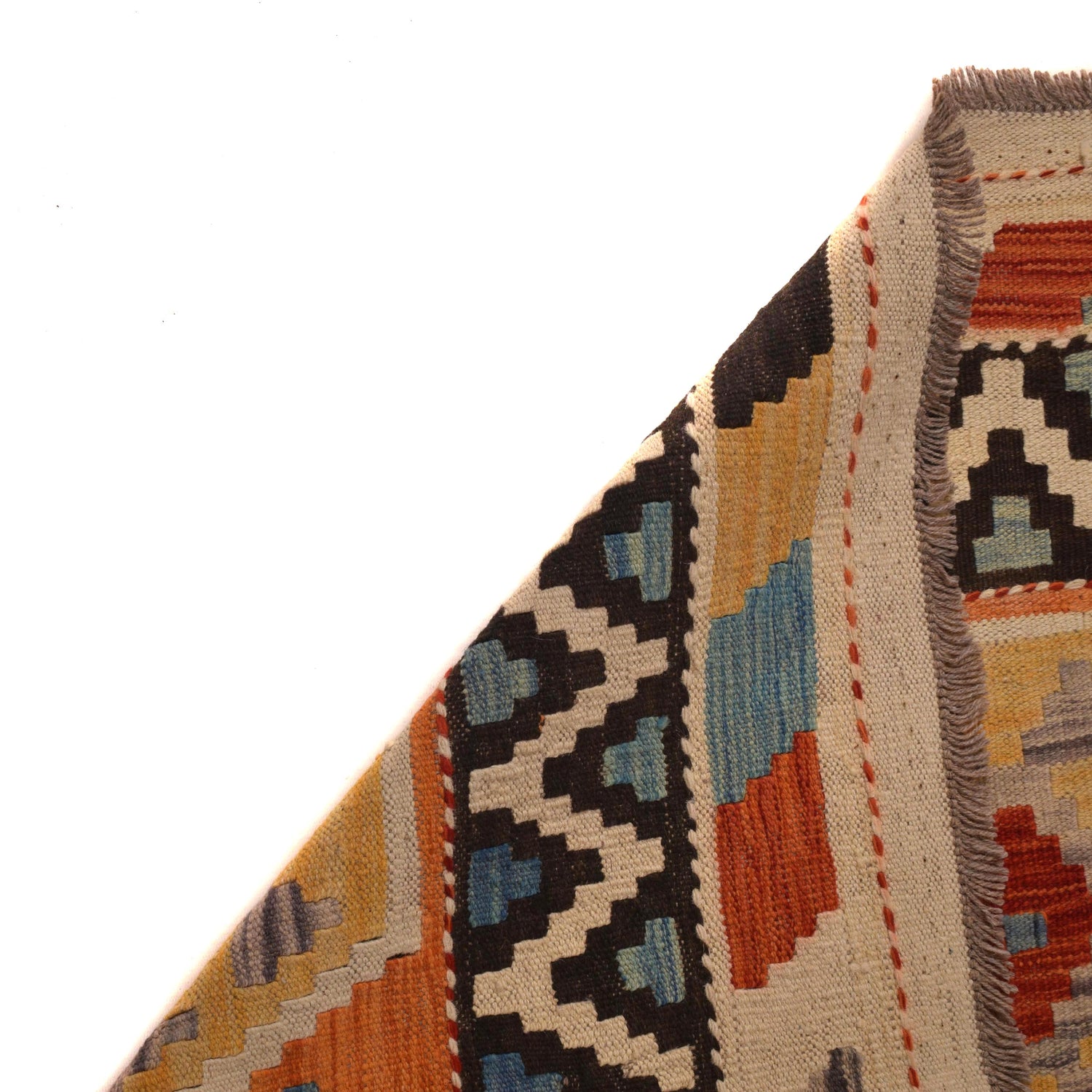 Handmade Vegetable Kelim 5' 10" x 8' 1" (ft) - No. P34306