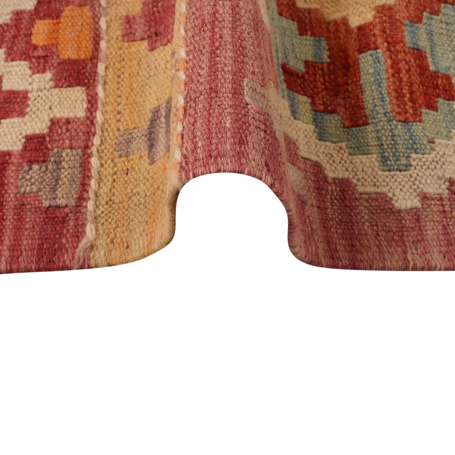 Handmade Vegetable Kelim 5' 10" x 8' 1" (ft) - No. P34306