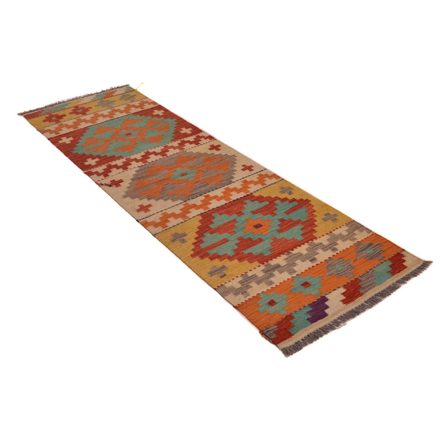 Vegetable Kelim Runner 2' 1" x 6' 8" (ft)- No. P34321