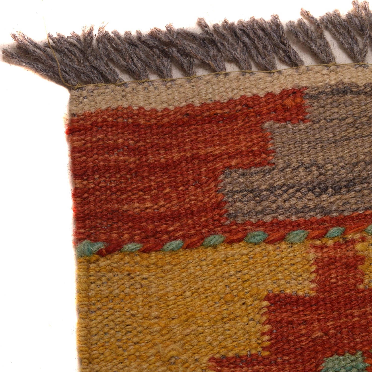 Vegetable Kelim Runner 2' 1" x 6' 8" (ft)- No. P34321