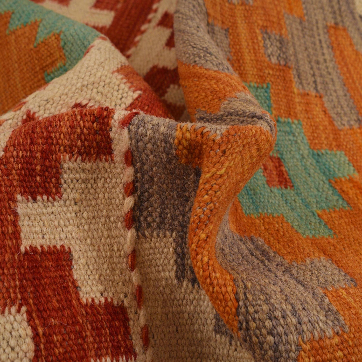 Vegetable Kelim Runner 2' 1" x 6' 8" (ft)- No. P34321