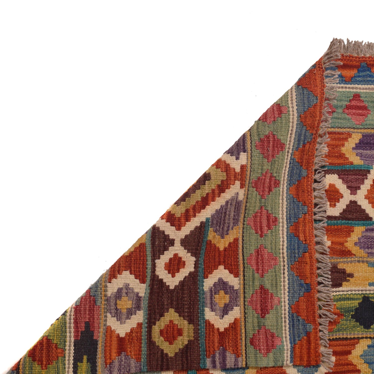 Handmade Vegetable Kilim 5' 5" x 8' 1" (ft) - No. P34341