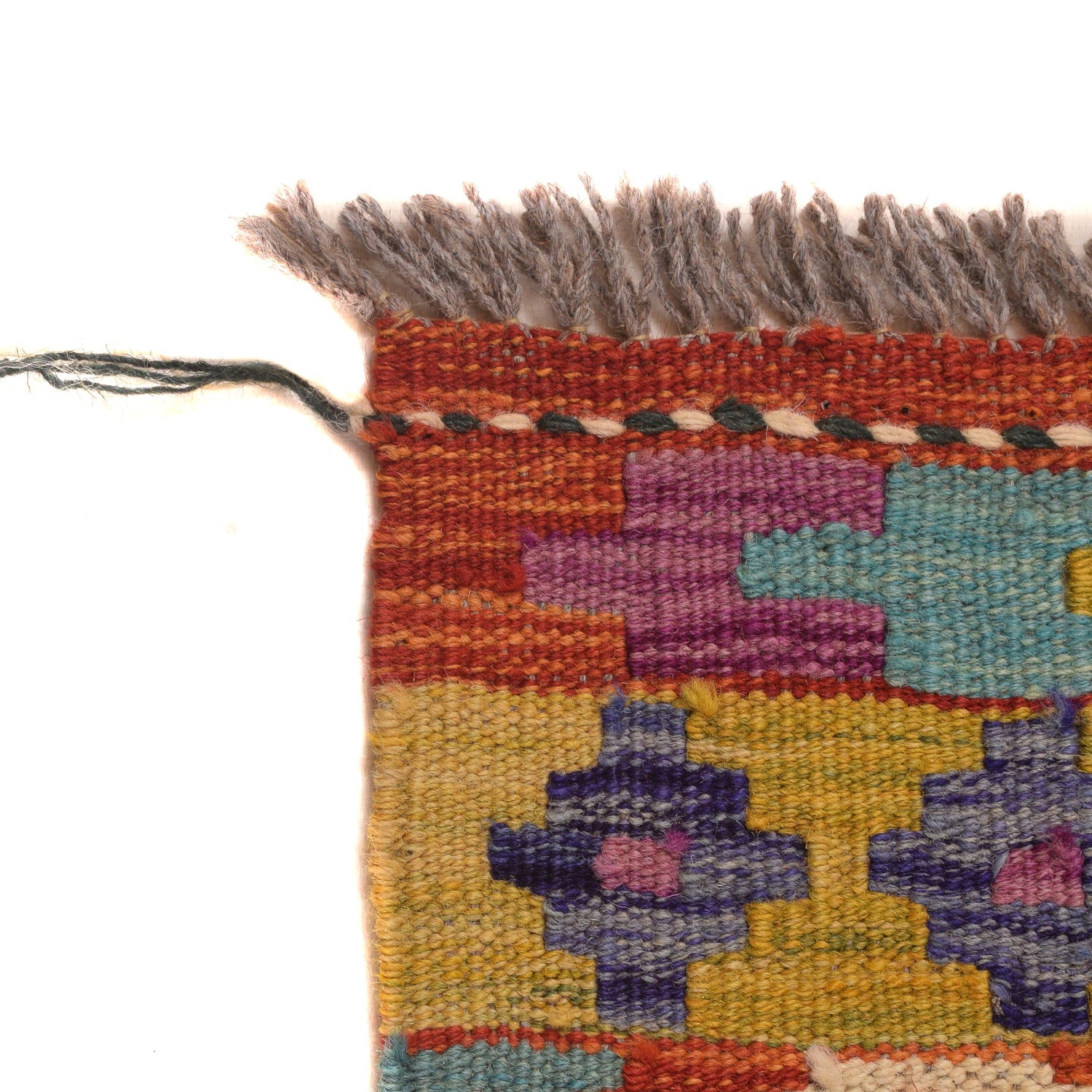 Handmade Vegetable Kelim 6' 0" x 8' 2" (ft) - No. P34347