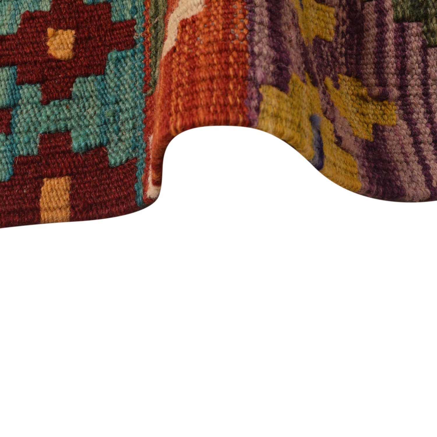 Handmade Vegetable Kelim 6' 0" x 8' 2" (ft) - No. P34347