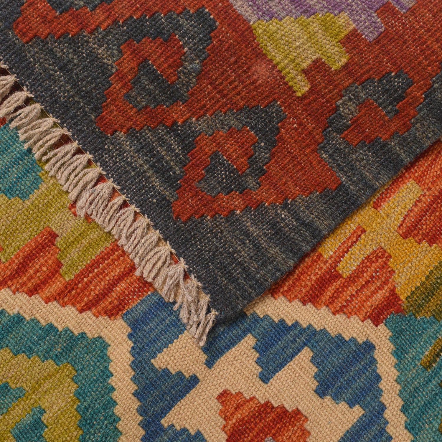 Vegetable Kilim Runner 2' 8" x 9' 7" (ft) - No. P34357