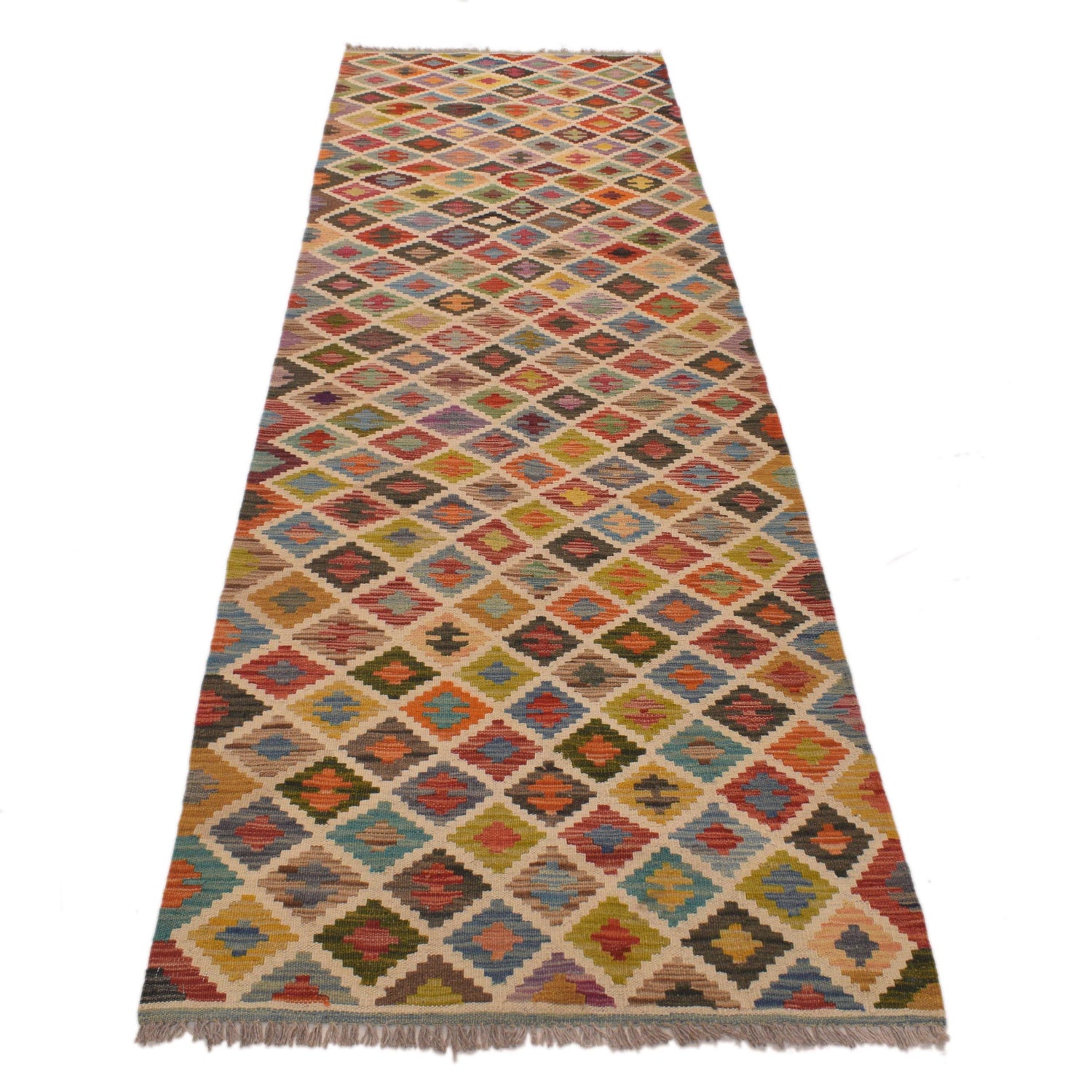 Vegetable Kelim Runner 2' 8" x 9' 8" (ft) - No. P34359