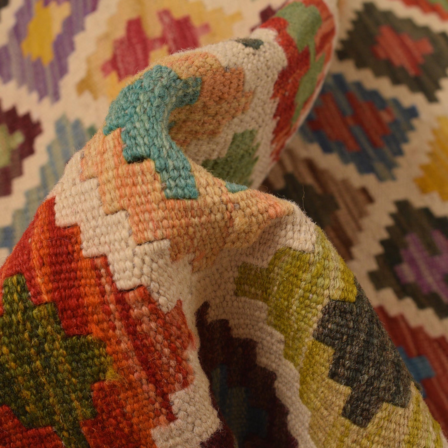 Vegetable Kelim Runner 2' 8" x 9' 8" (ft) - No. P34359