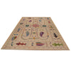 Pakistani Embroidery Kilim 6' 7" x 9' 9" (ft) - No. P34394