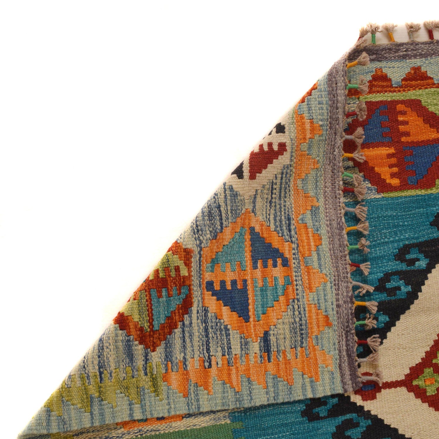 Handmade Vegetable Kilim 3' 11" x 5' 9" (ft) - No. P34895