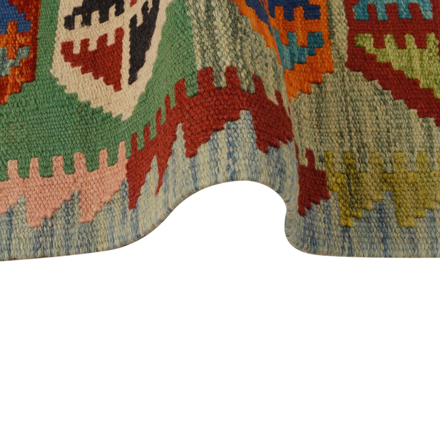 Handmade Vegetable Kilim 3' 11" x 5' 9" (ft) - No. P34895