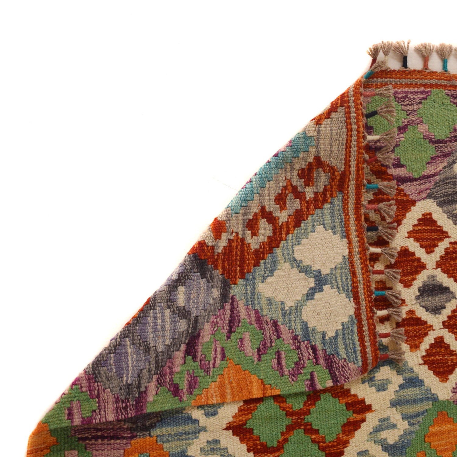 Handmade Vegetable Kelim 4' 4" x 5' 9" (ft) - No. P34897