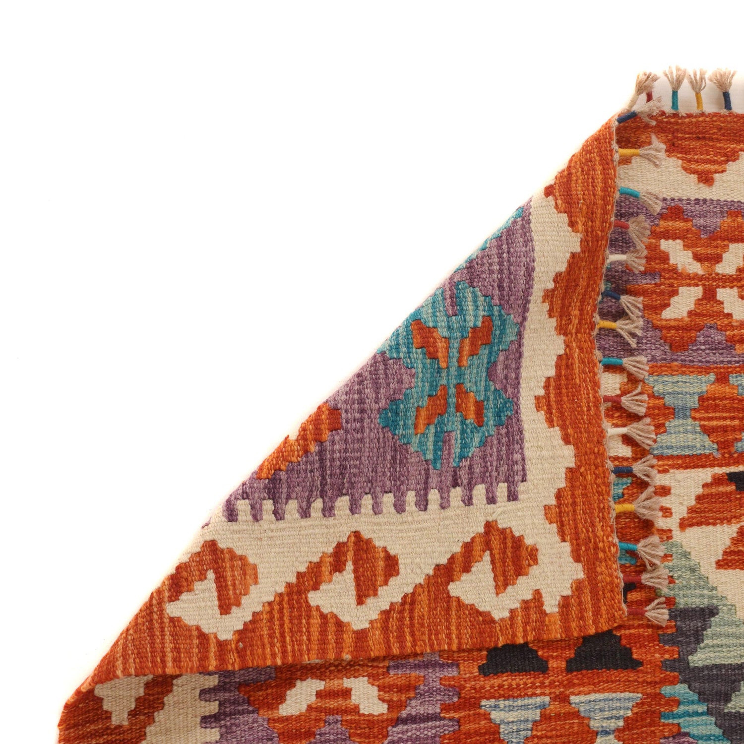 Handmade Vegetable Kilim 4' 0" x 6' 1" (ft) - No. P34900