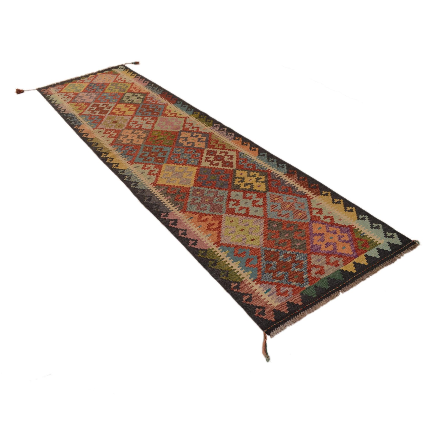 Vegetable Kelim Runner 2' 9" x 10' 1" (ft) - No. P34903