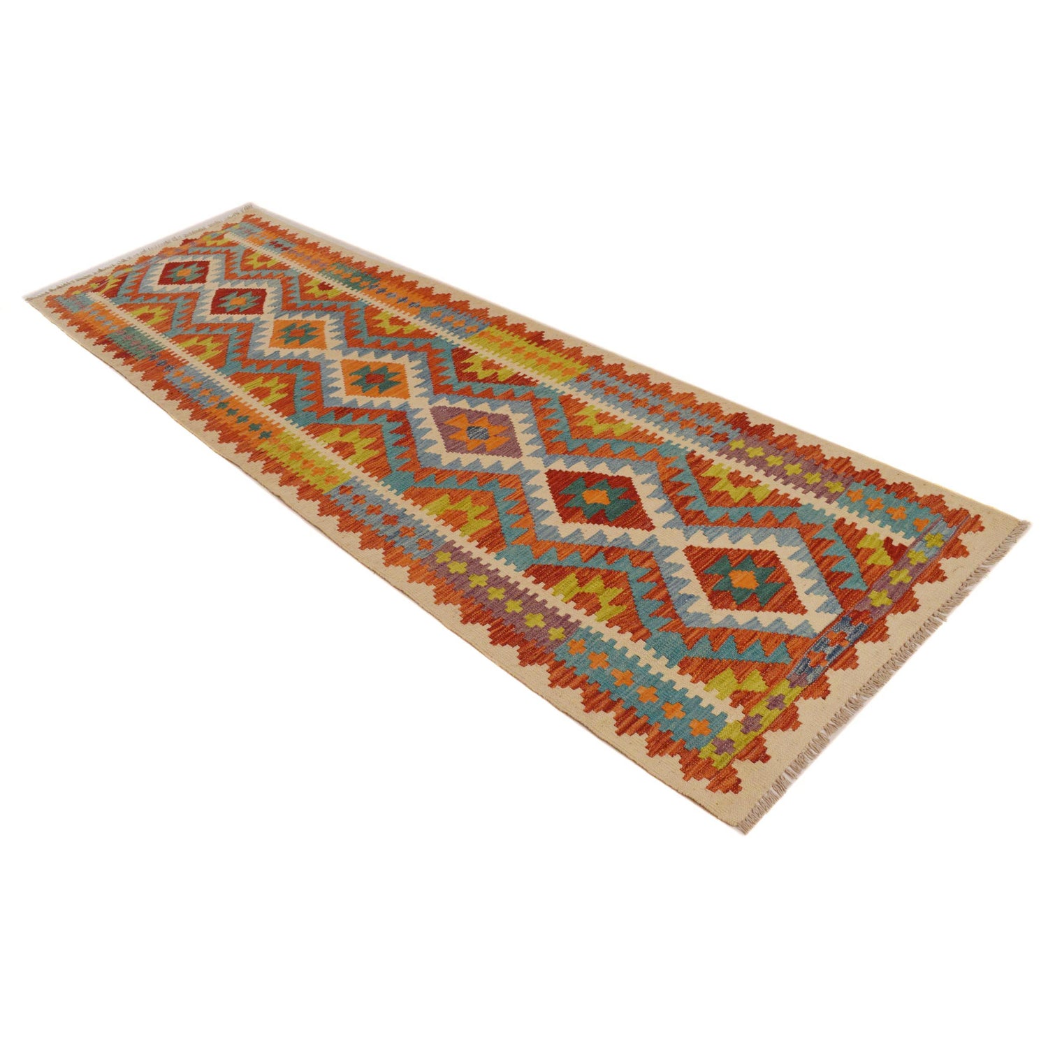 Vegetable Kilim Runner 2' 10" x 9' 7" (ft) - No. P34908