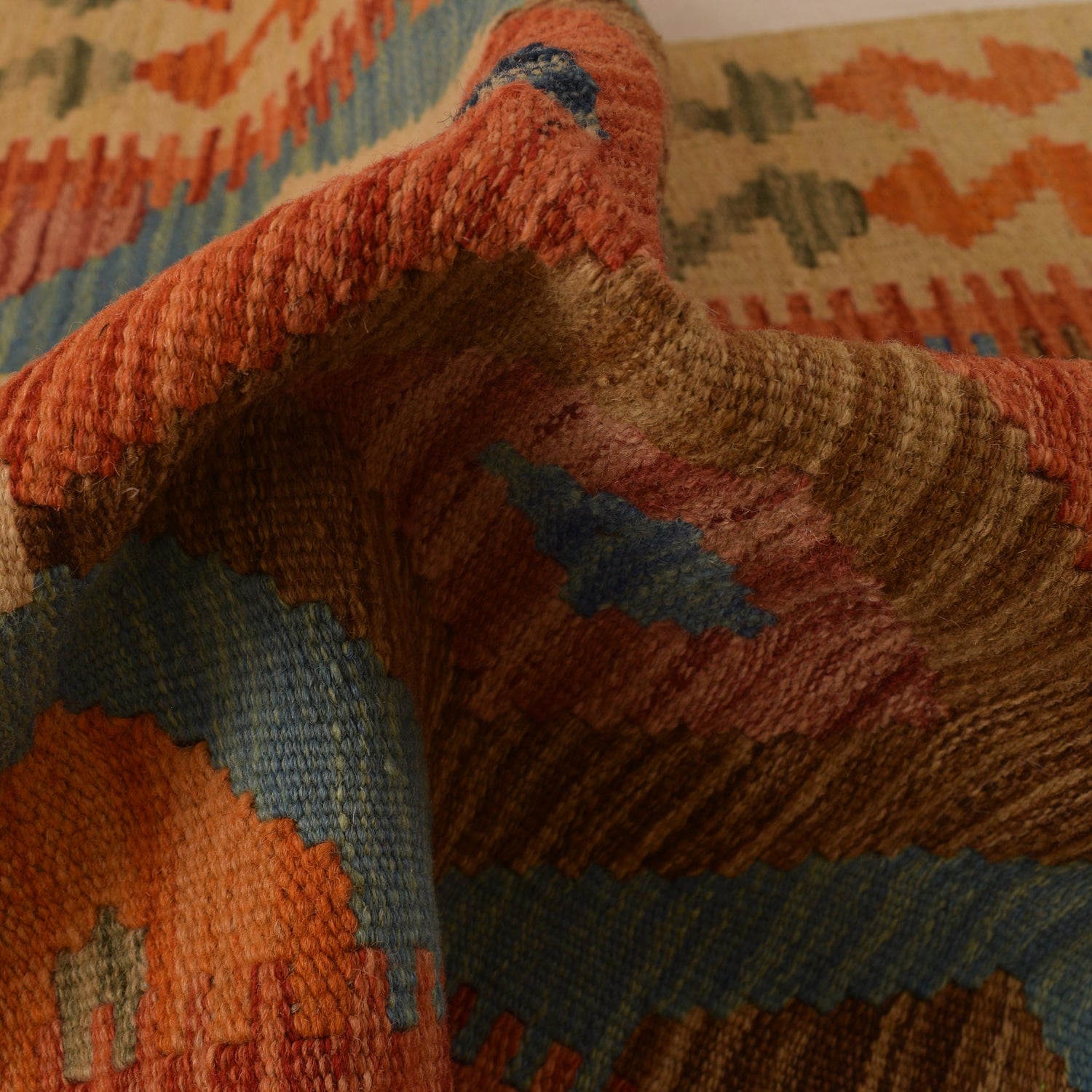 Handmade Vegetable Kelim 2' 9" x 4' 1" (ft) - No. P34911