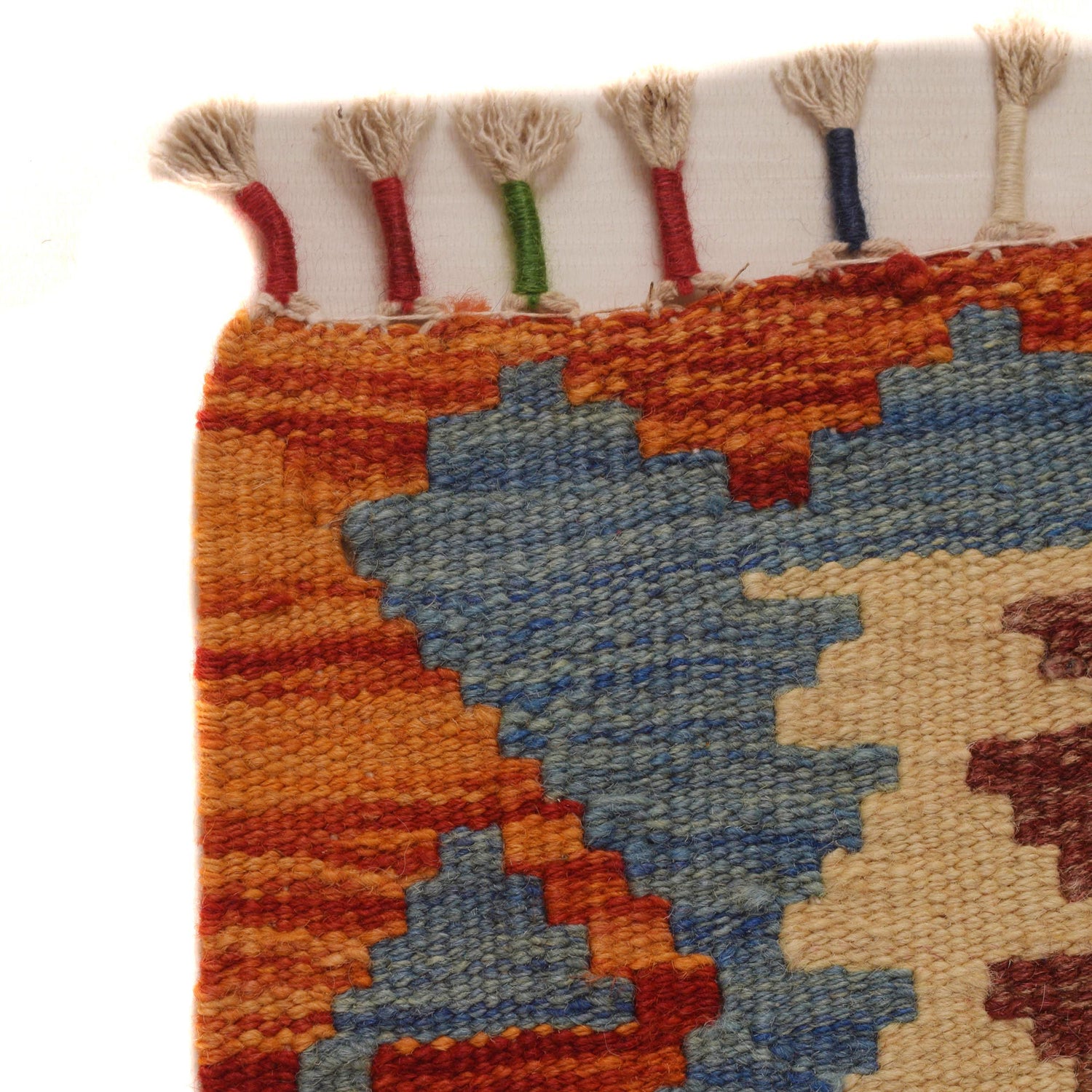 Handmade Vegetable Kelim 5' 1" x 6' 2" (ft) - No. P34913