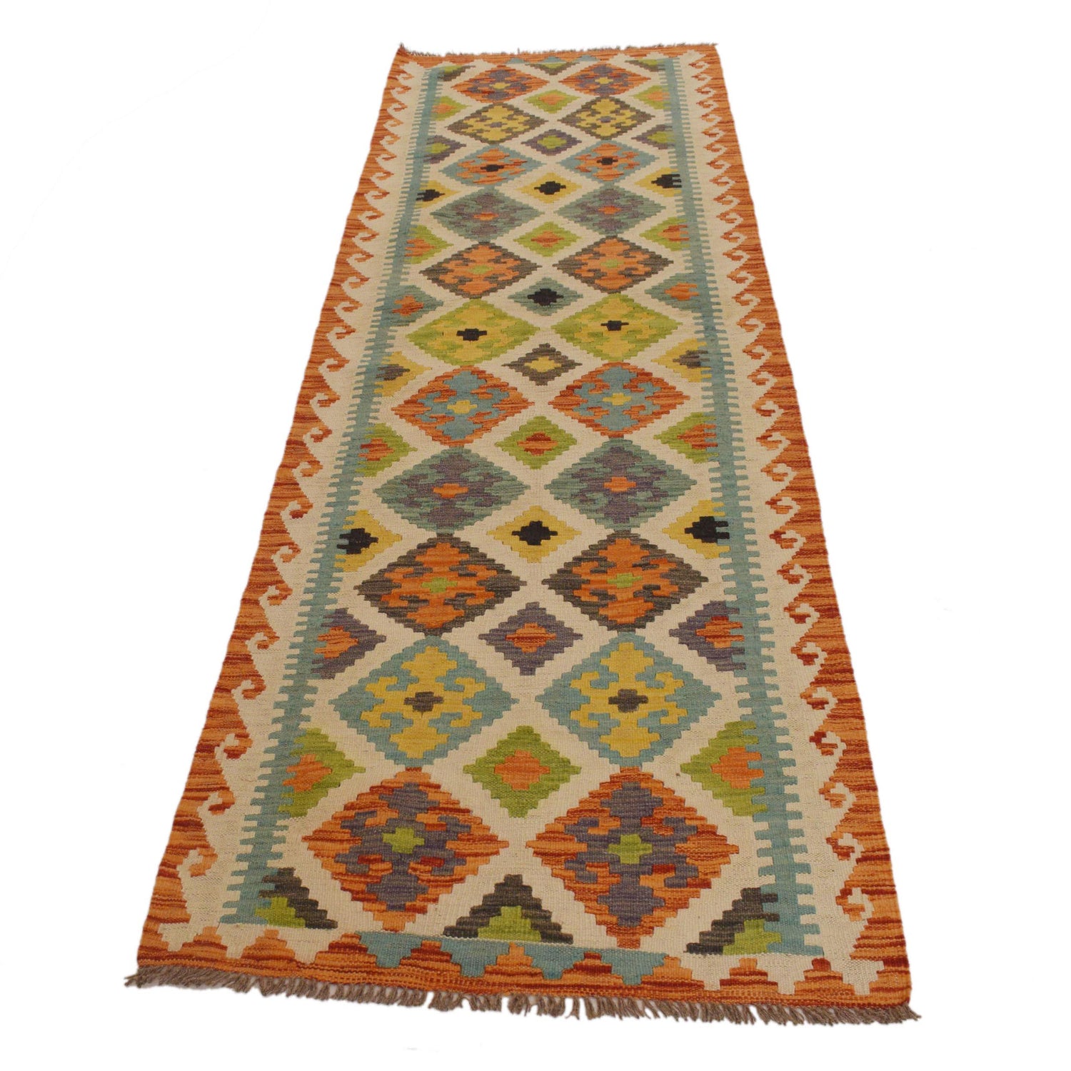Vegetable Kelim Runner 2' 8" x 9' 7" (ft) - No. P34916