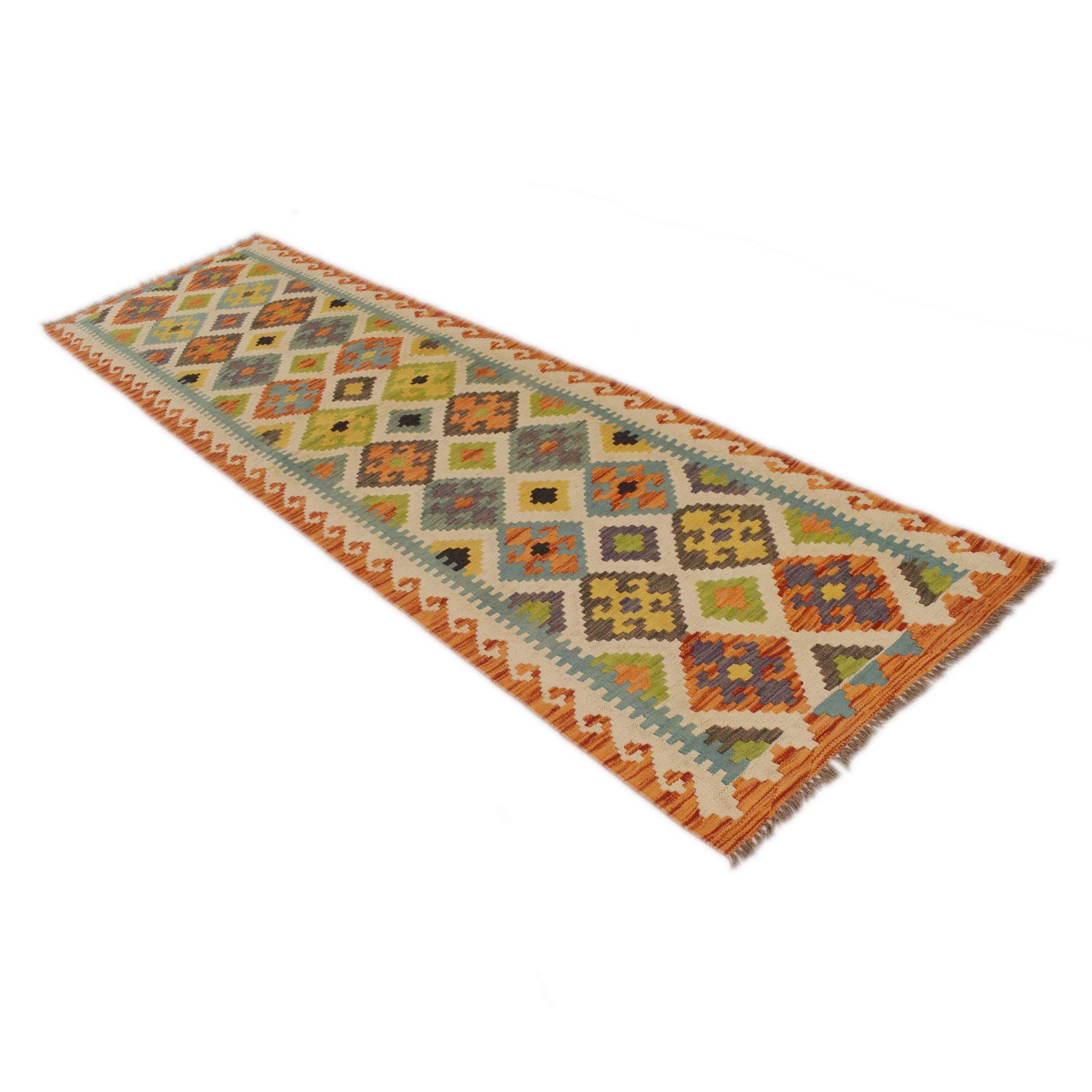 Vegetable Kelim Runner 2' 8" x 9' 7" (ft) - No. P34916