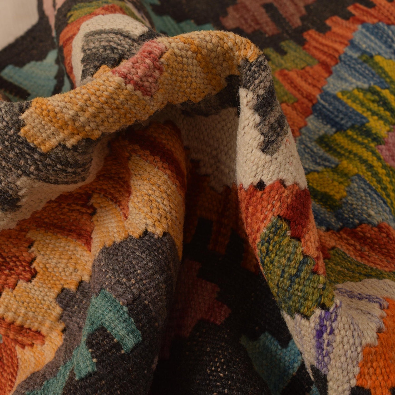 Vegetable Kilim Runner 2' 3" x 9' 10" (ft) - No. P34918