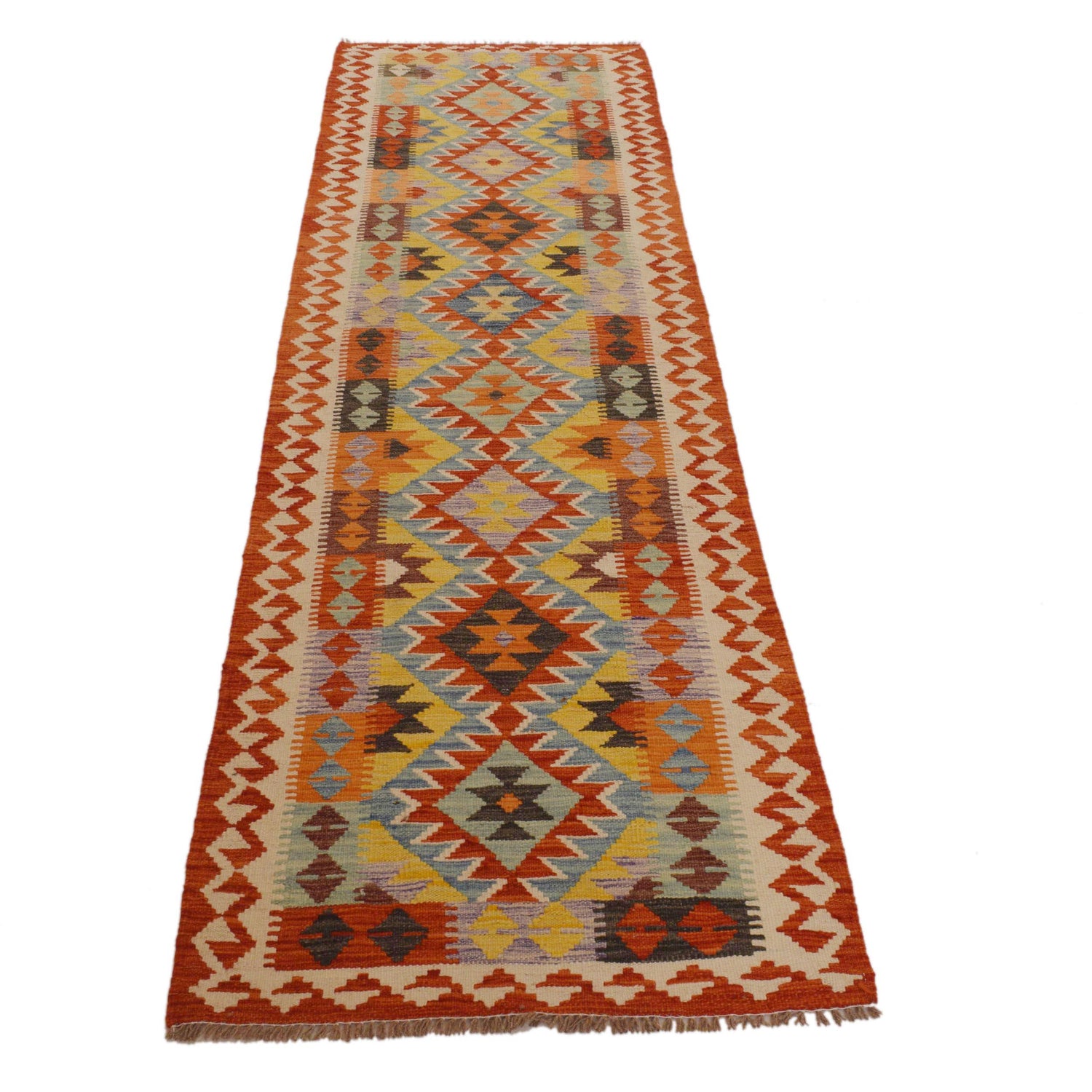 Vegetable Kelim Runner 2' 6" x 9' 5" (ft) - No. P34921