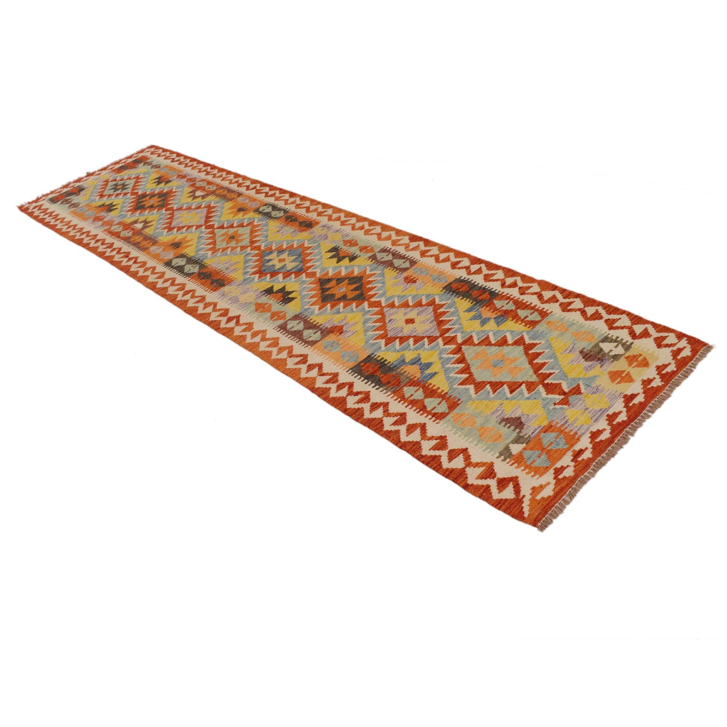 Vegetable Kelim Runner 2' 6" x 9' 5" (ft) - No. P34921