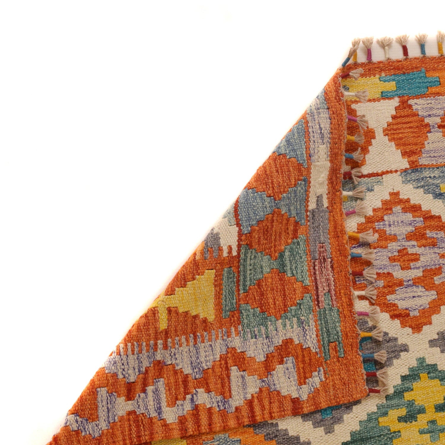 Handmade Vegetable Kelim 4' 2" x 5' 10" (ft) - No. P34924