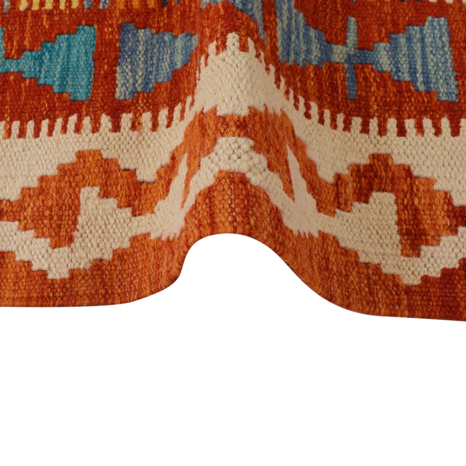 Handmade Vegetable Kelim 4' 2" x 5' 10" (ft) - No. P34924