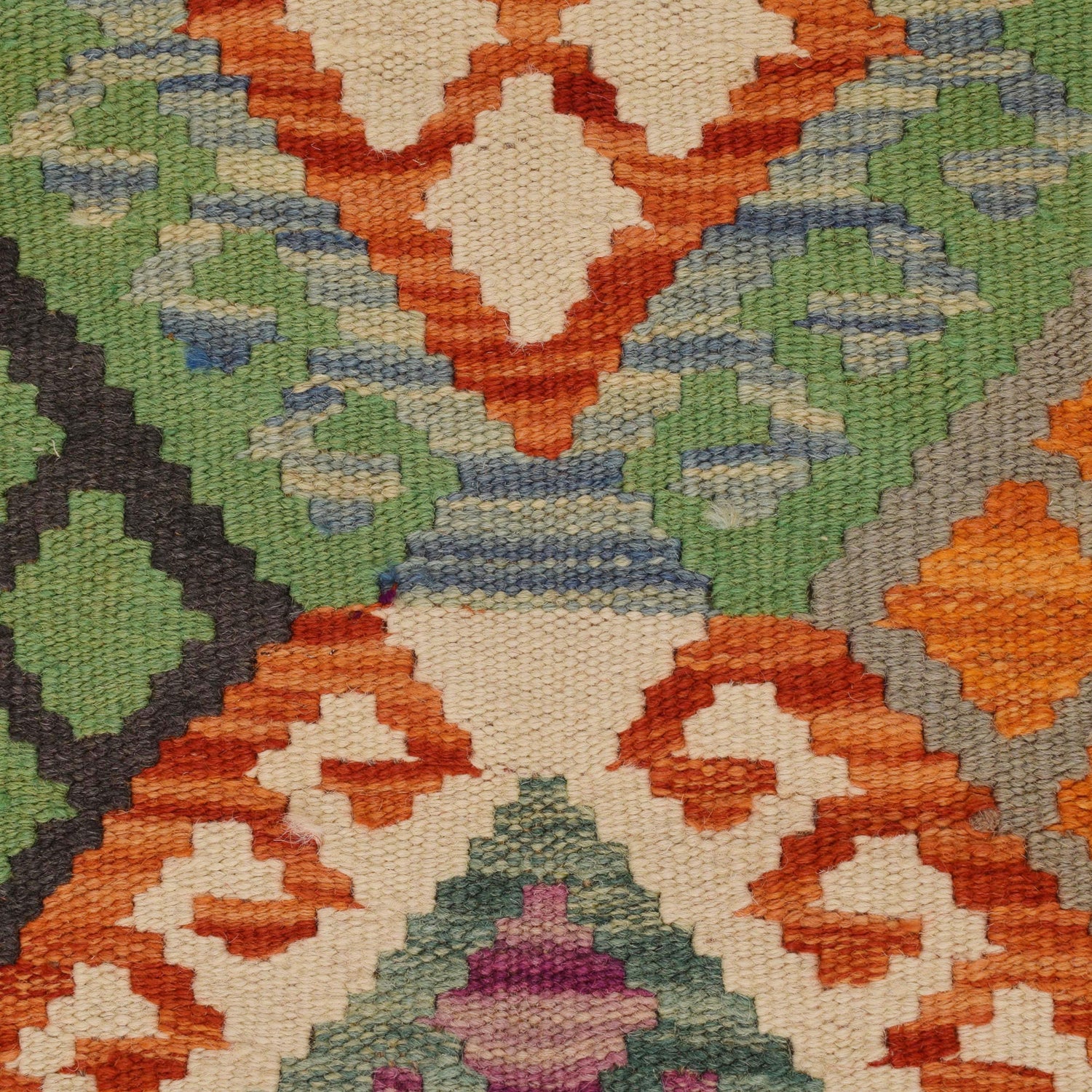 Handmade Vegetable Kilim 4' 5" x 5' 9" (ft) - No. P34931