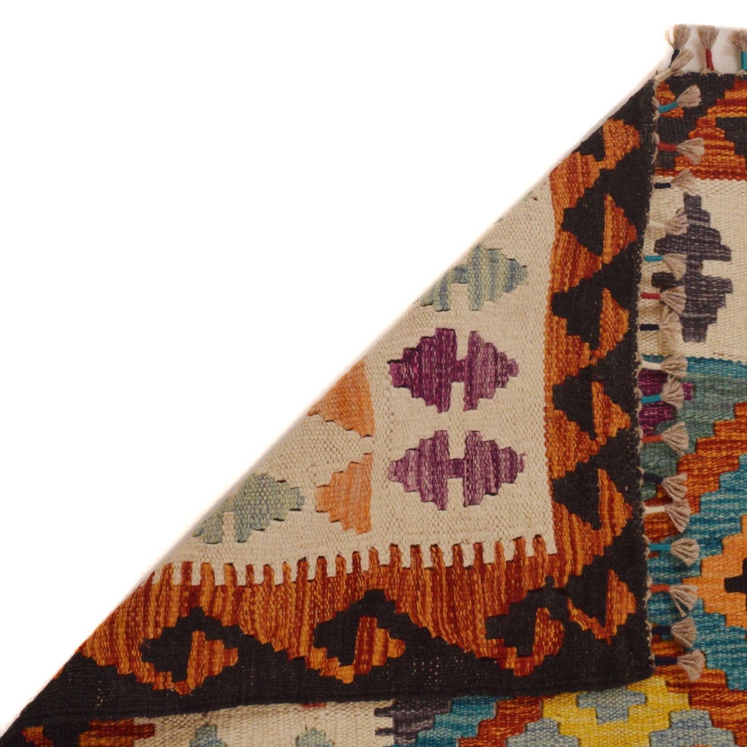 Handmade Vegetable Kilim 4' 0" x 5' 11" (ft) - No. P34932