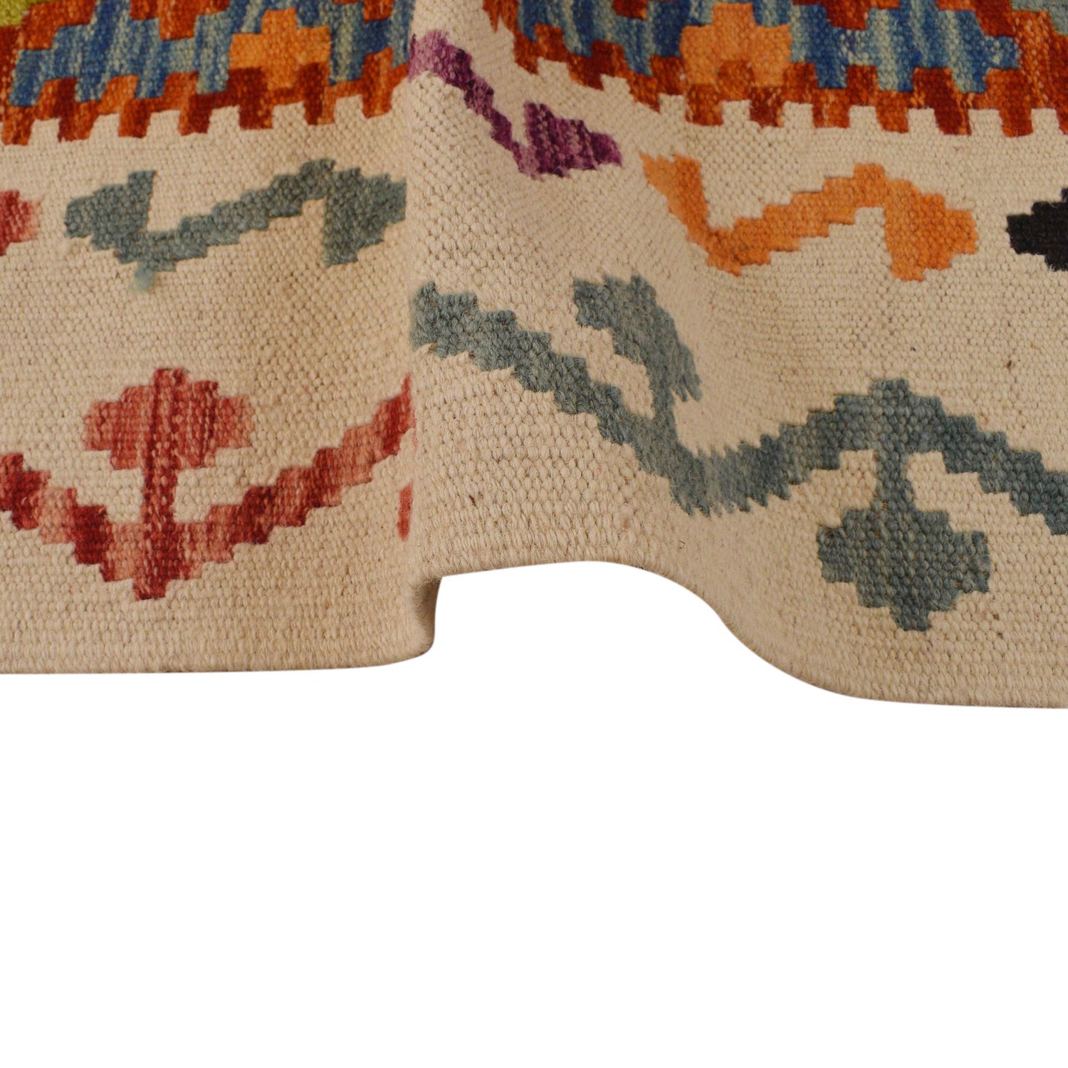 Handmade Vegetable Kilim 4' 0" x 5' 10" (ft) - No. P34936