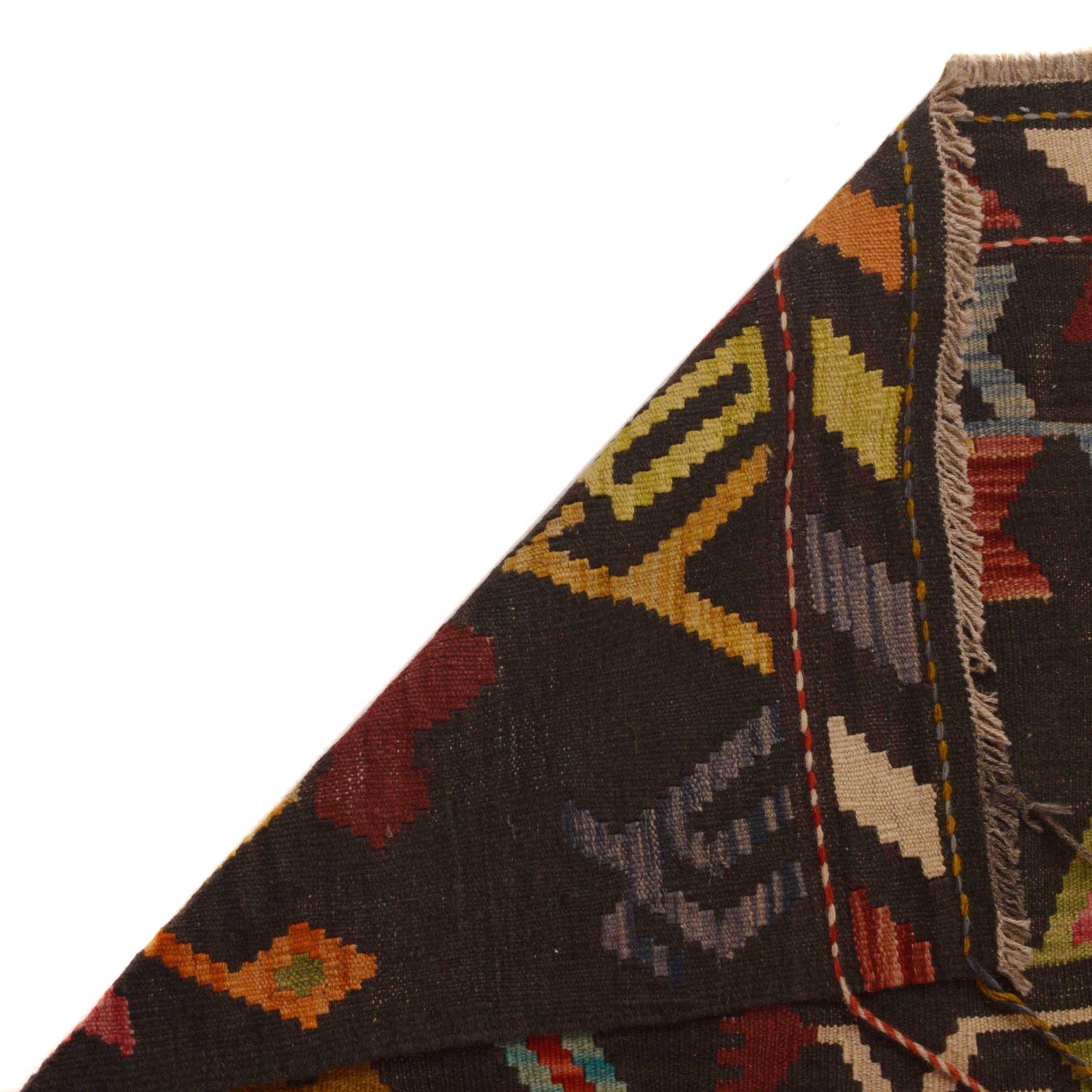 Handmade Vegetable Kilim 6' 9" x 9' 8" (ft) - No. P34955