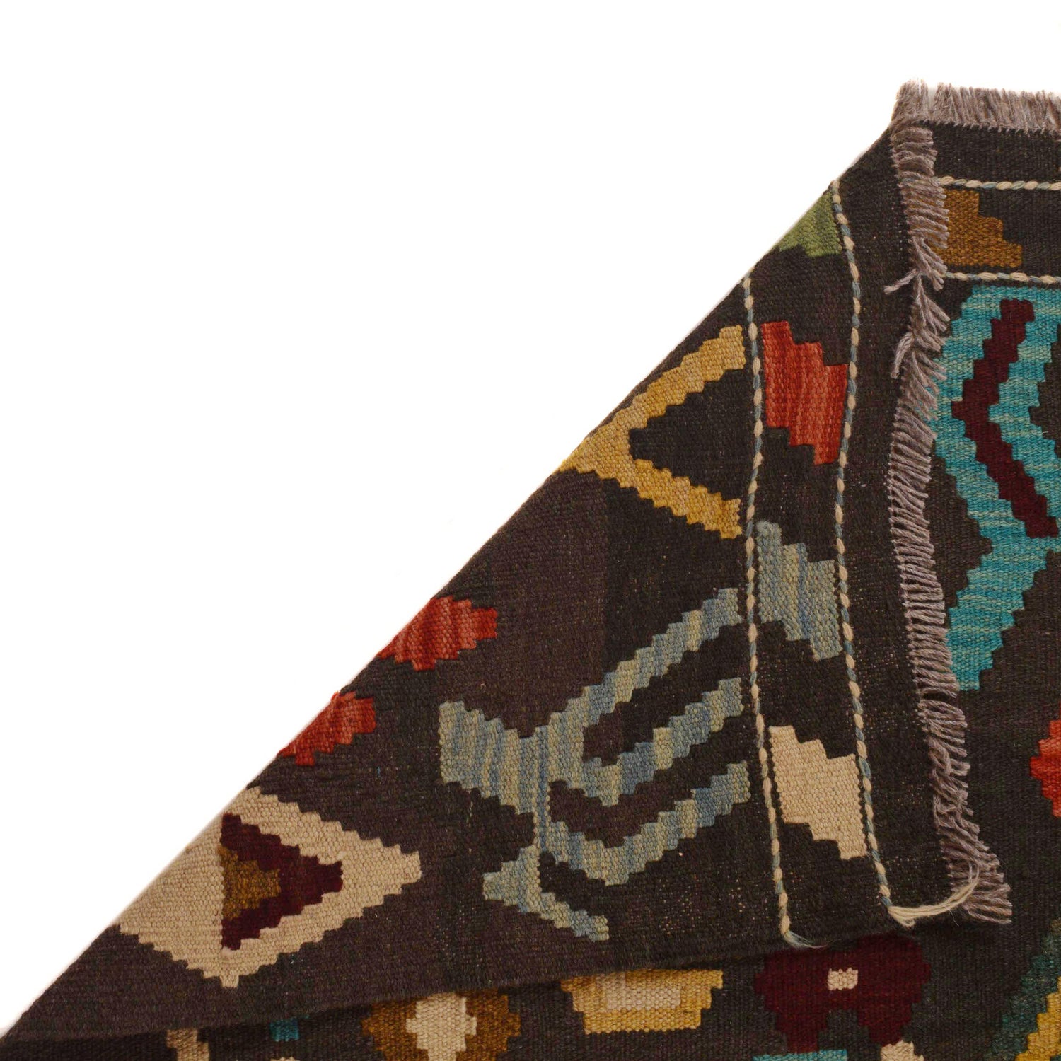 Handmade Vegetable Kilim 5' 11" x 8' 5" (ft) - No. P34959