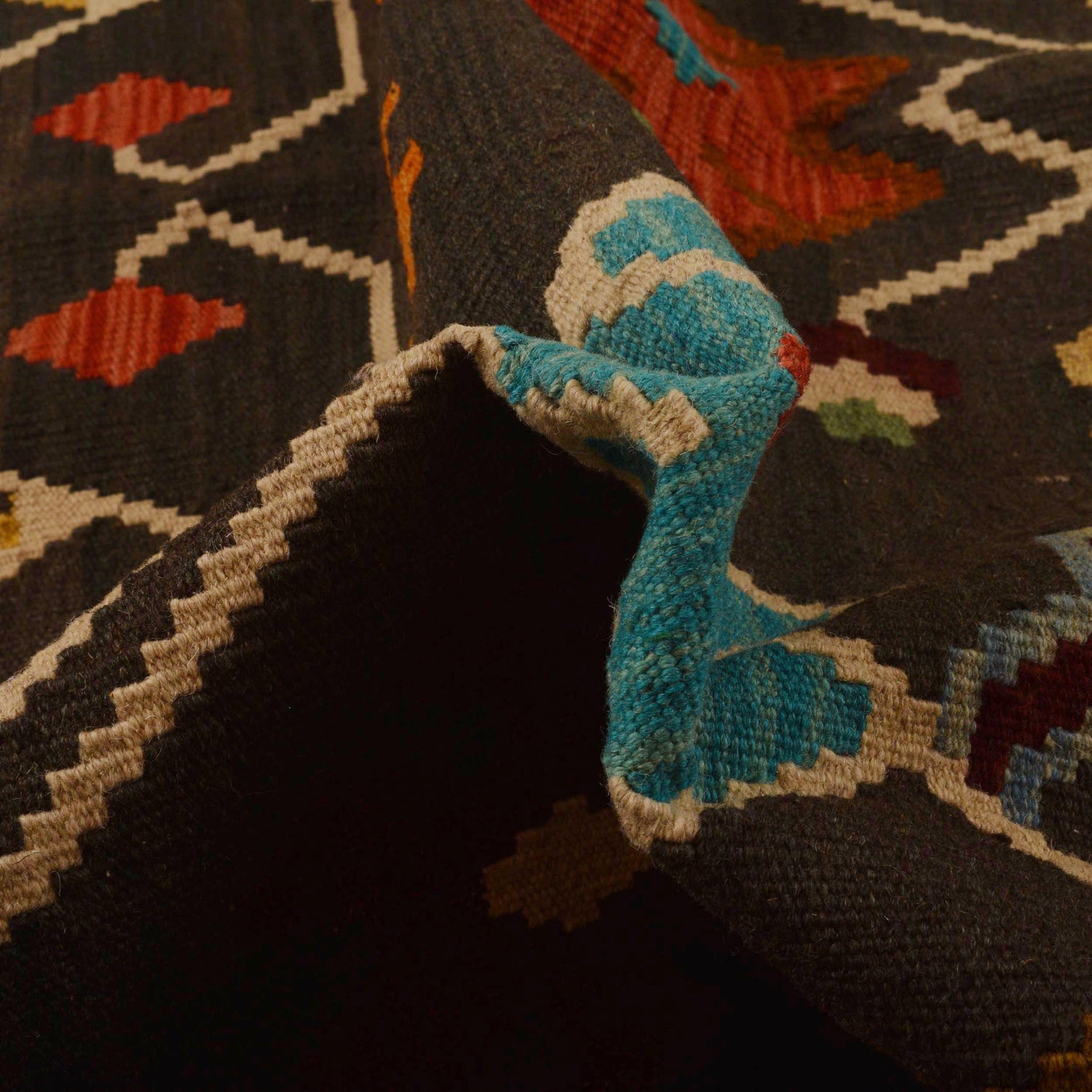 Handmade Vegetable Kilim 5' 11" x 8' 5" (ft) - No. P34959