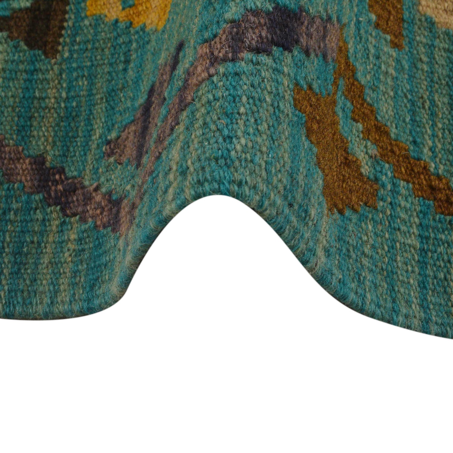 Handmade Vegetable Kelim 6' 1" x 7' 11" (ft) - No. P34960