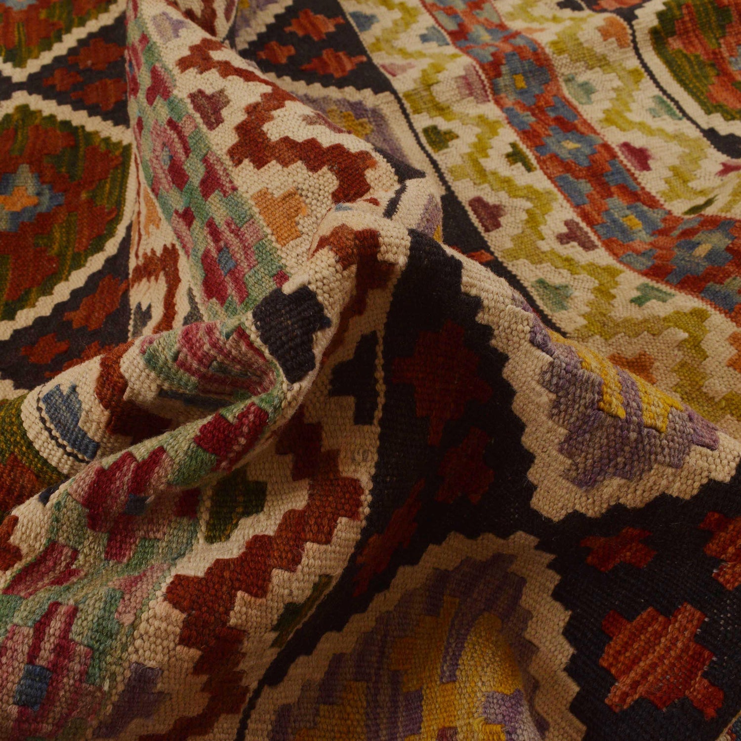Handmade Vegetable Kilim 4' 11 x 7' 0 (ft) - No. P34967