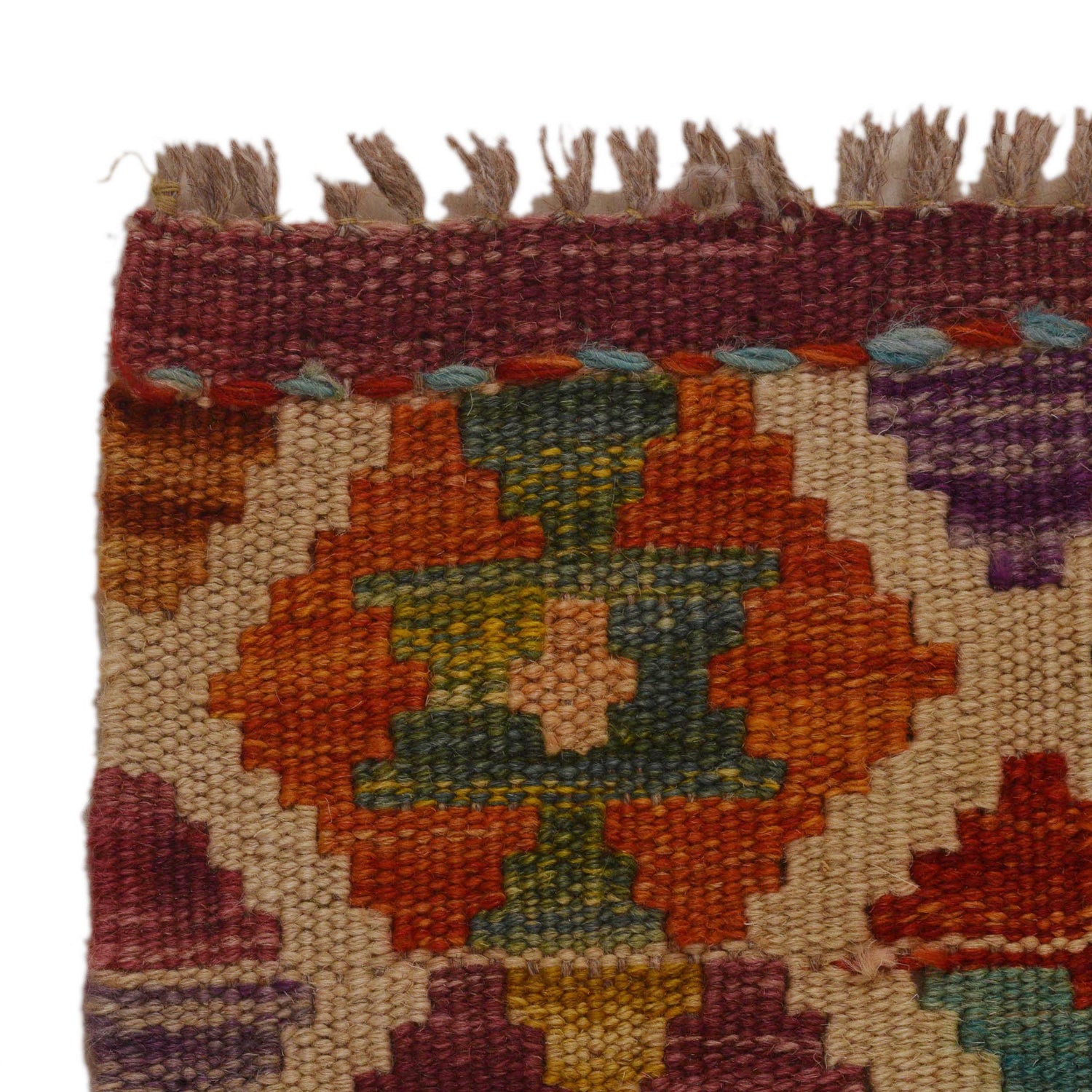 Handmade Vegetable Kelim 3' 3"  x 4' 9" (ft) - No. P34970