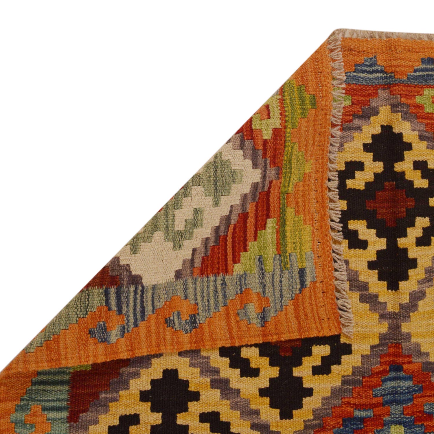 Handmade Vegetable Kilim 3' 5"  x 5' 1" (ft) - No. P34975