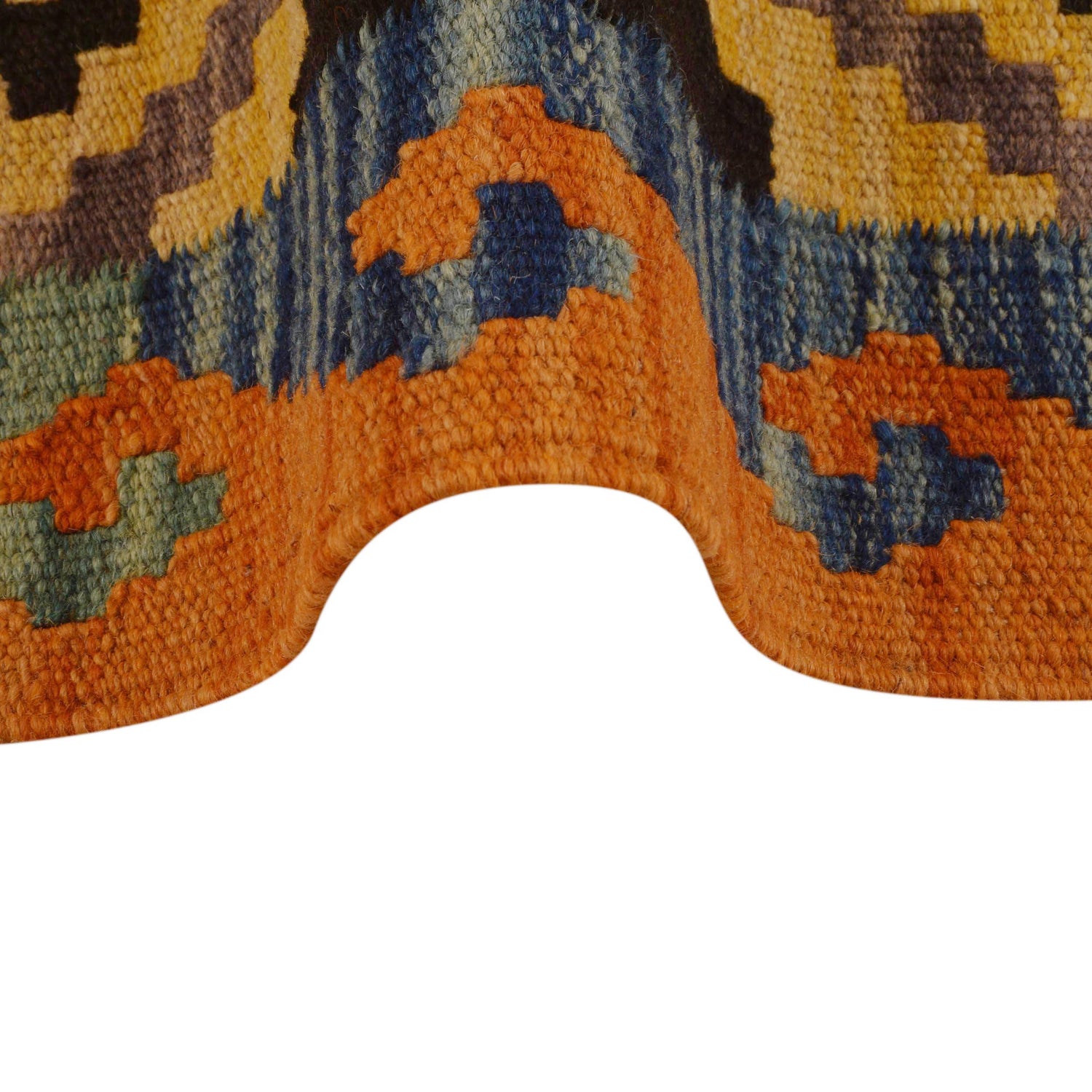 Handmade Vegetable Kilim 3' 5"  x 5' 1" (ft) - No. P34975