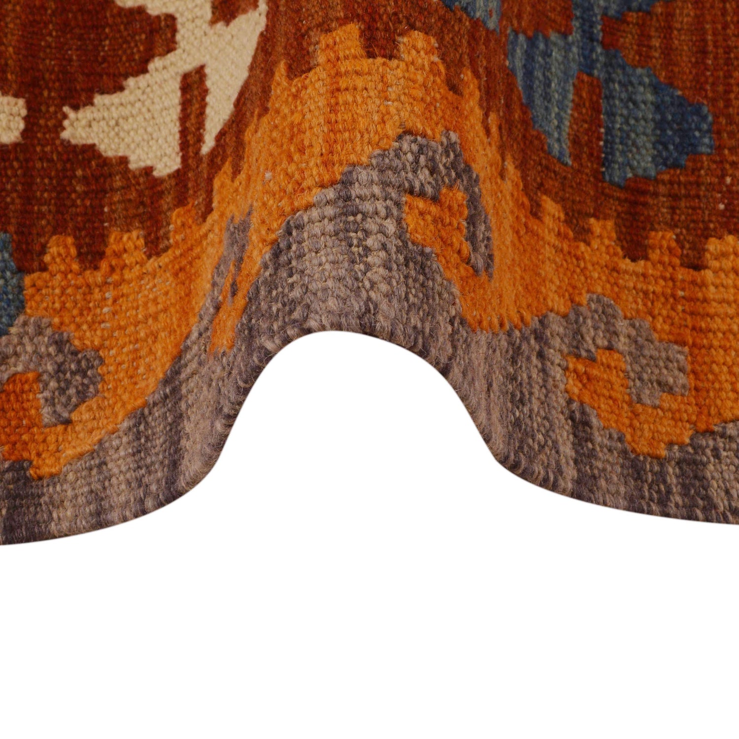 Handmade Vegetable Kelim 5' 6" x 8' 0" (ft) - No. P34982