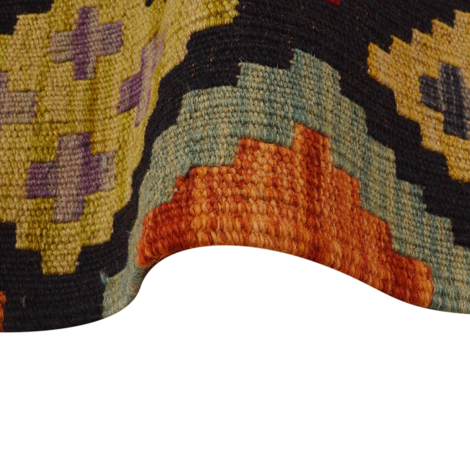 Handmade Vegetable Kilim 6' 8" x 9' 8" (ft) - No. P34984