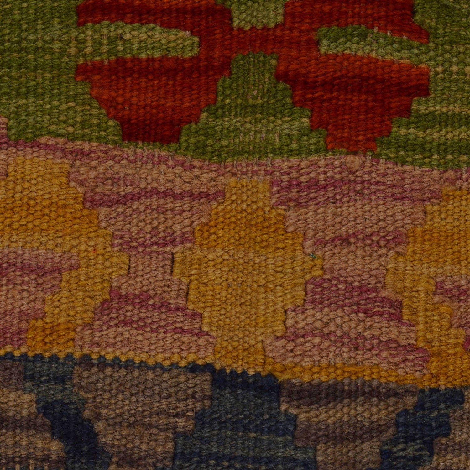 Handmade Vegetable Kelim 3' 4"  x 4' 9" (ft) - No. P34987