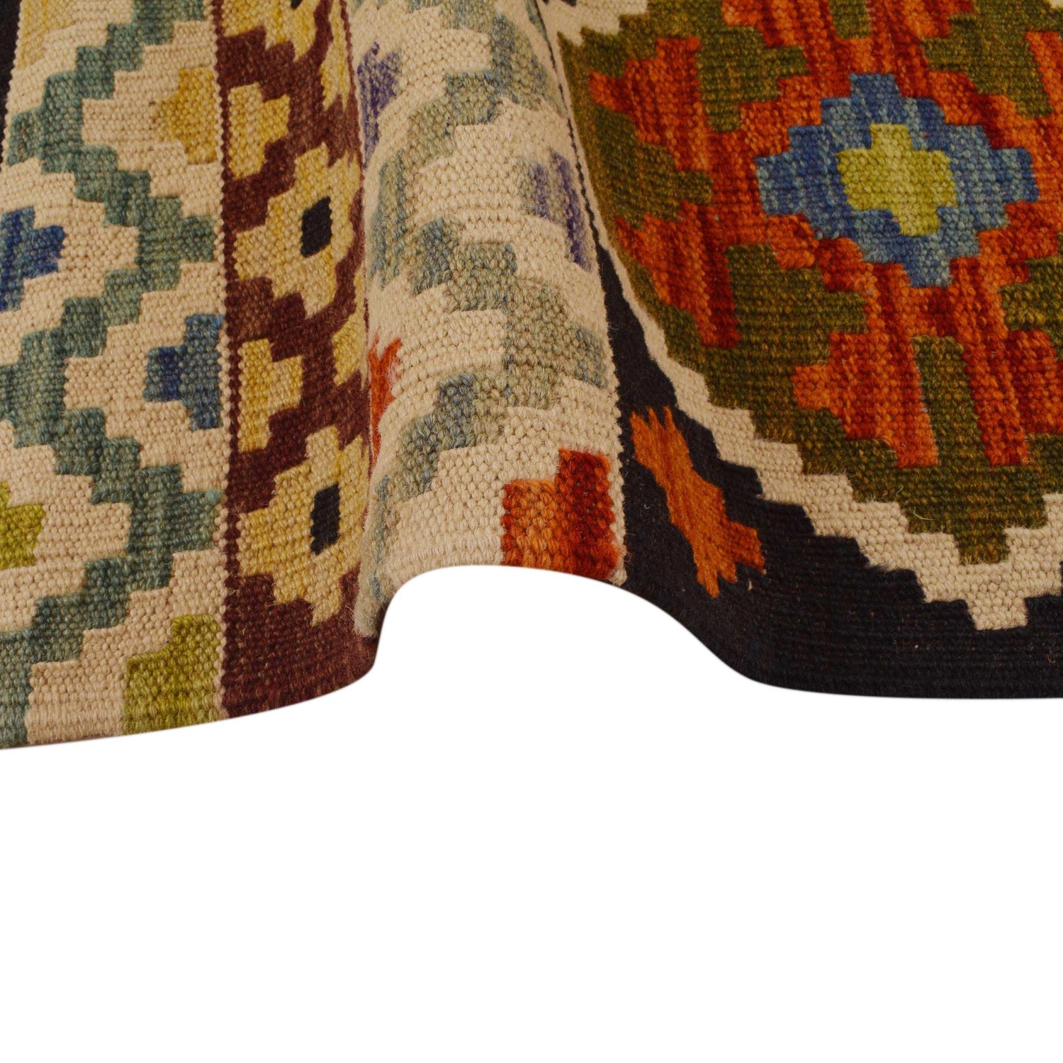 Handmade Vegetable Kilim 4' 10 x 7' 6 (ft) - No. P34988