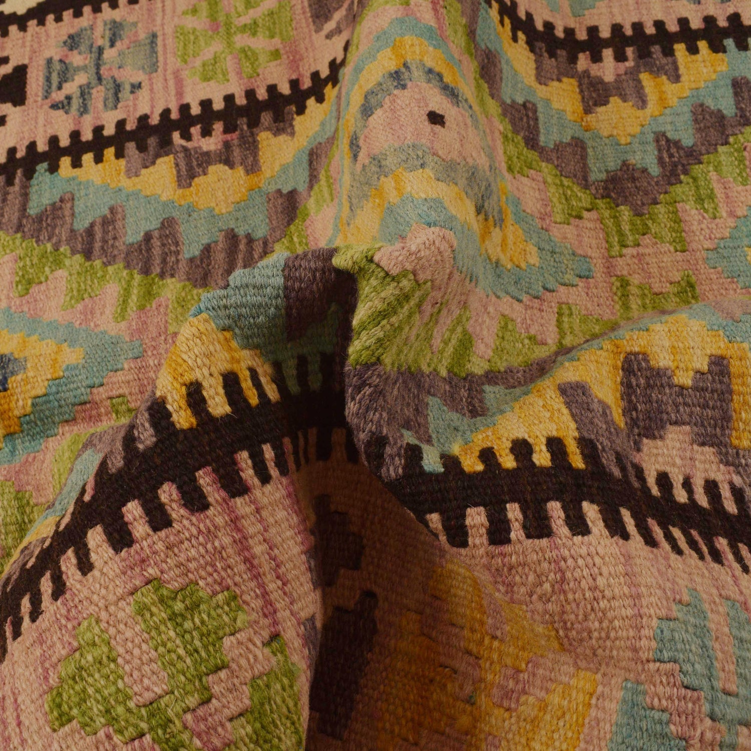 Handmade Vegetable Kilim 3' 3"  x 4' 10" (ft) - No. P34990