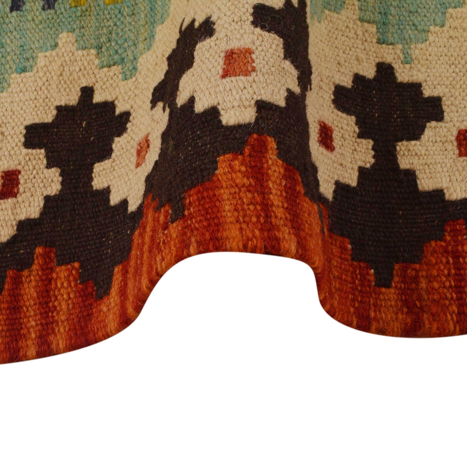 Handmade Vegetable Kelim 4' 6" x 6' 3" (ft) - No. P35003