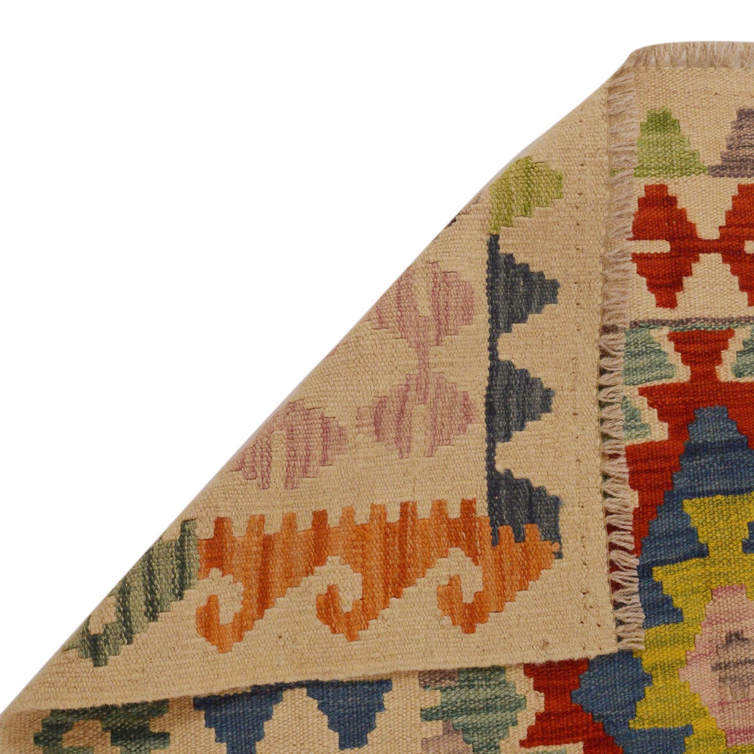 Handmade Vegetable Kilim 3' 3"  x 5' 5" (ft) - No. P35007