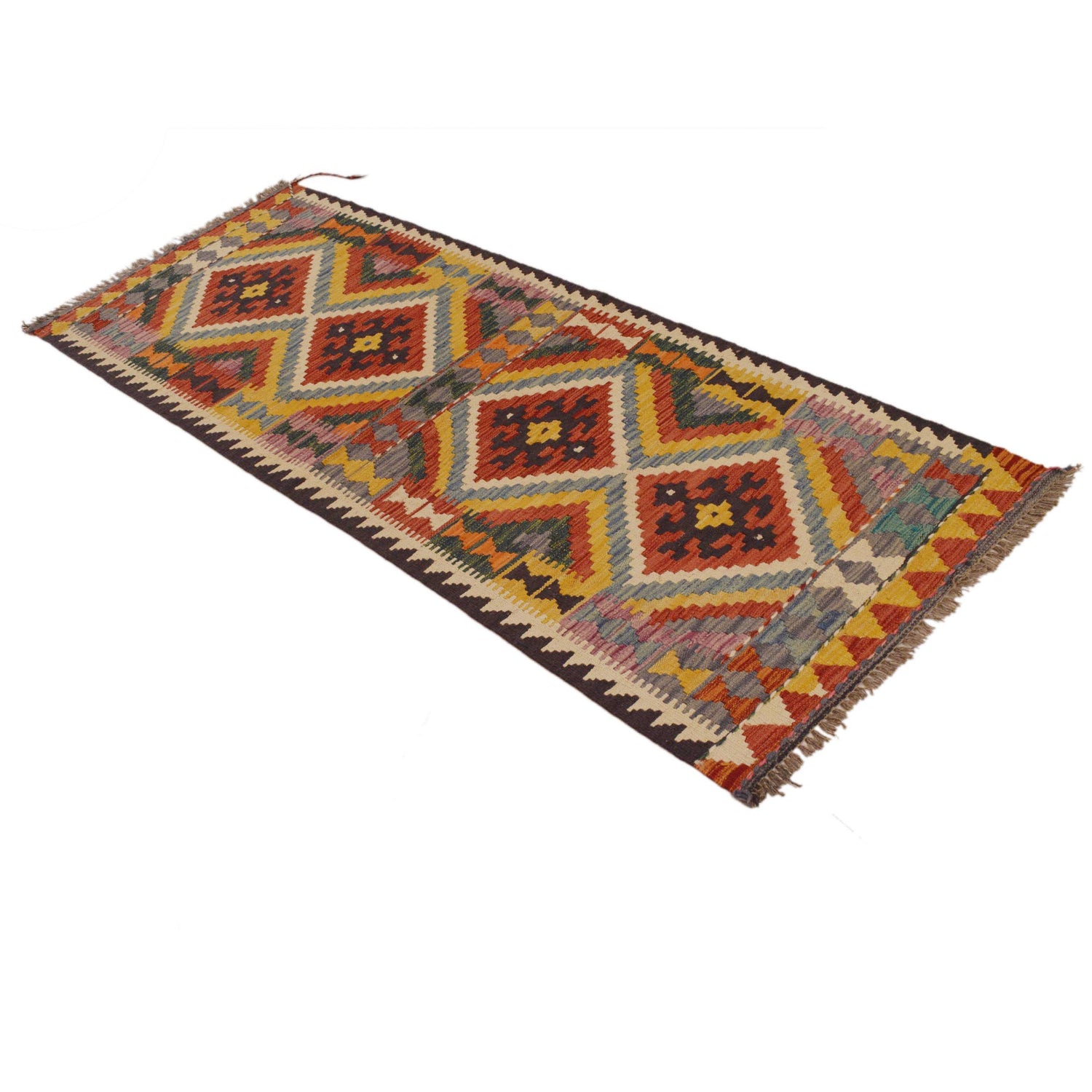 Vegetable Kilim Runner 2' 6" x 6' 6" (ft)- No. P35013