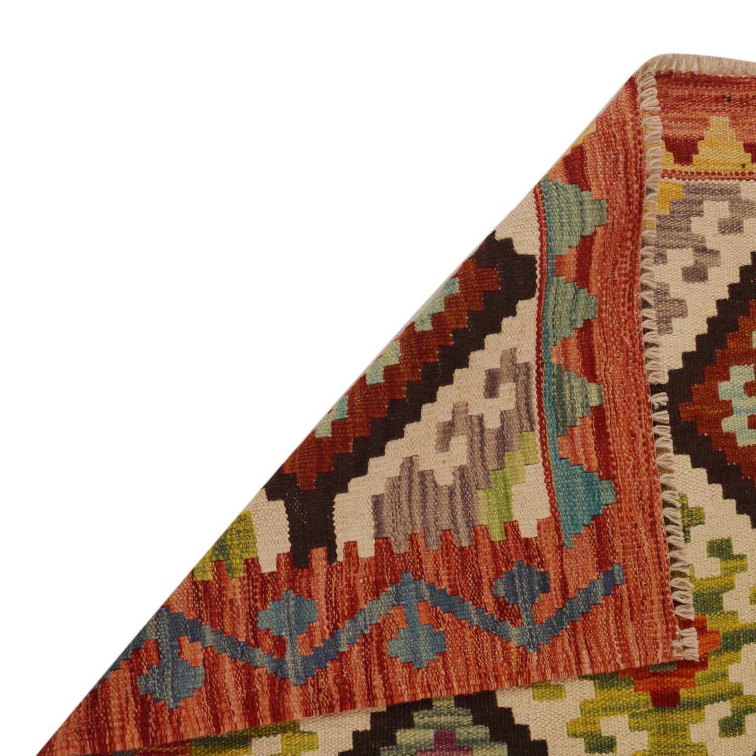 Handmade Vegetable Kilim 3' 2"  x 5' 1" (ft) - No. P35015