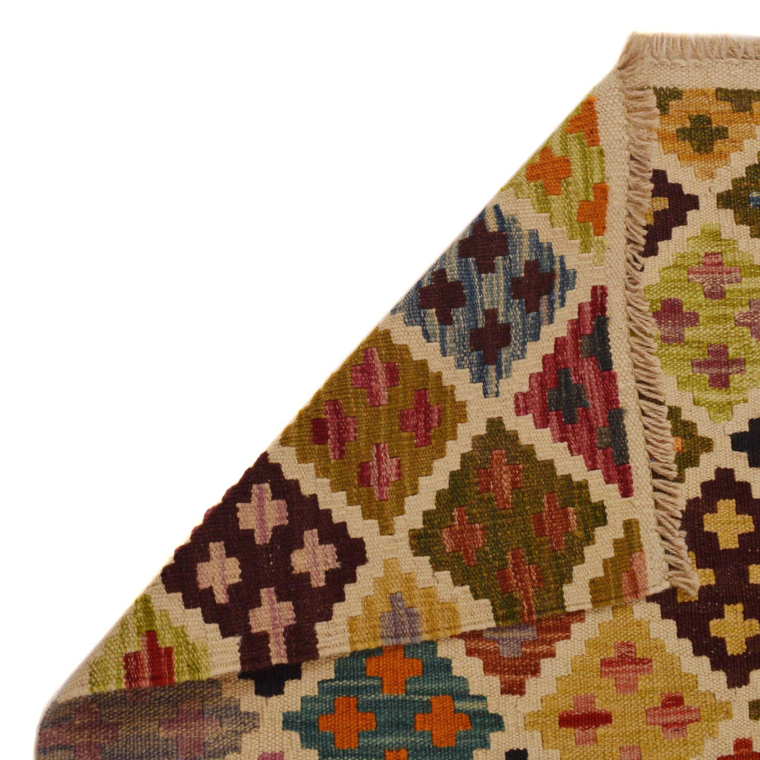 Handmade Vegetable Kilim 4' 11 x 6' 8 (ft) - No. P35019
