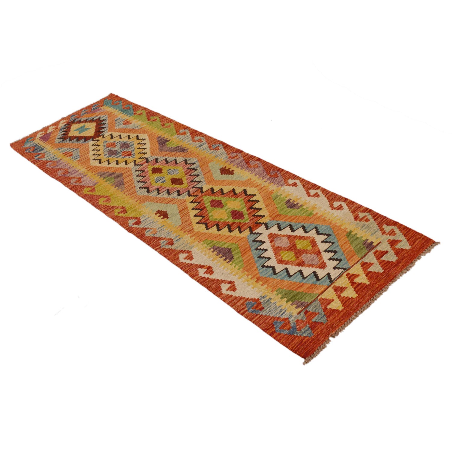Vegetable Kelim Runner 2' 3" x 6' 7" (ft)- No. P35020